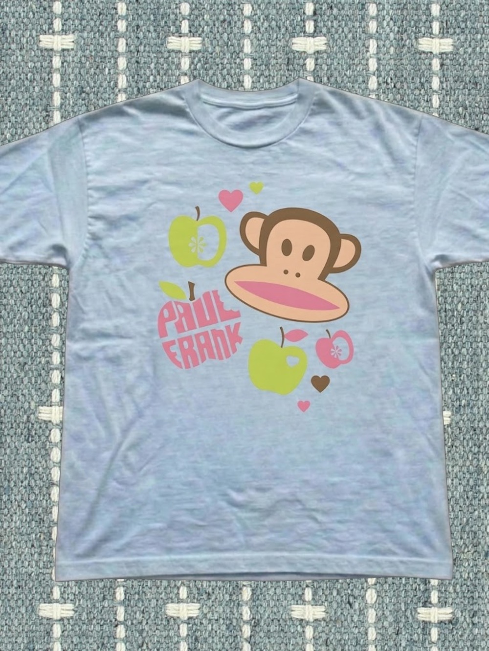 Gildan Light Blue Paul Frank Monkey Graphic Tee